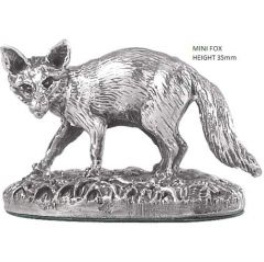 Hallmarked Silver Miniature Fox Figure