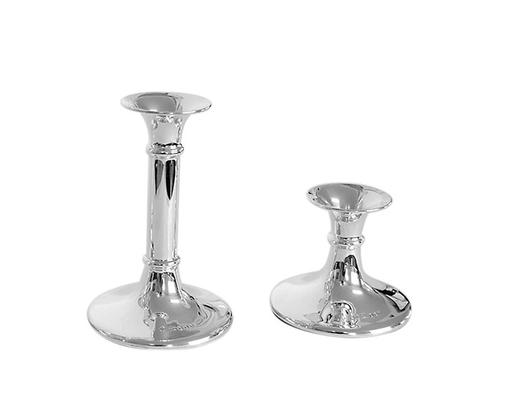 Hallmarked Sterling Silver Candlesticks with 