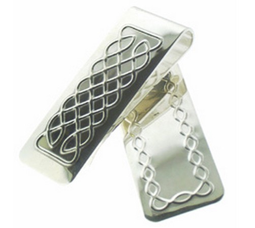 Hallmarked Sterling 925 Silver Celtic Style Money Clip